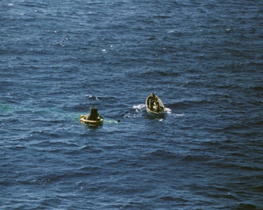 Recovery operations for the Mercury-Atlas 8 mission