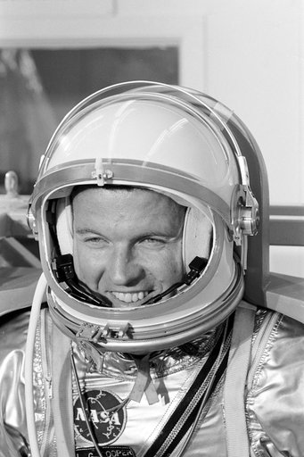 ASTRONAUT COOPER, GORDON L., JR. - PRELAUNCH WEIGHT & BALANCE FLIGHT TESTS - MERCURY-ATLAS (MA)-9