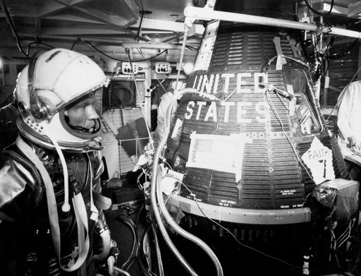 ASTRONAUT COOPER - MERCURY-ATLAS (MA)-9 PRELAUNCH - PREFLIGHT SIMULATED LAUNCH - CAPE