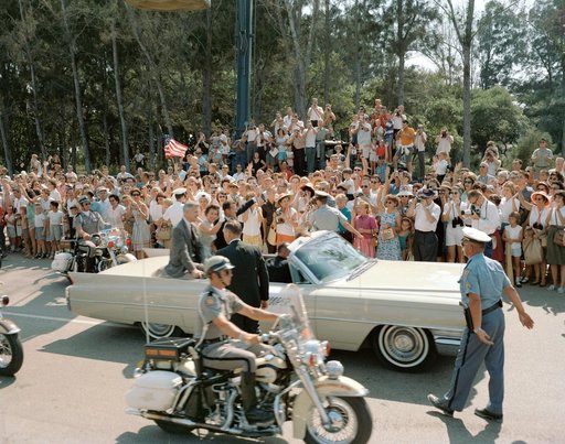 Astronaut Gordon Cooper at Patrick Air Force Base for parade