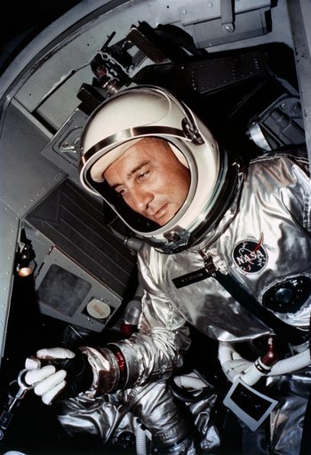 GEMINI-TITAN-3 - AWAITS IN  SPACECRAFT (S/C) - CAPE
