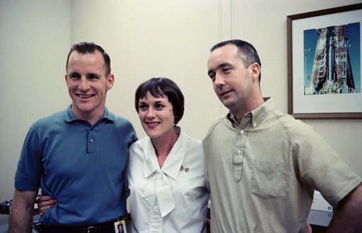 SHOWN WITH NURSE - ASTRONAUT EDWARD H. WHITE II - MISC. - CAPE
