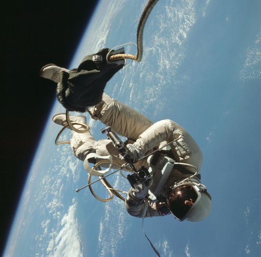 Astronaut Ed White - Gemini-4 Extravehicular Activity (EVA)