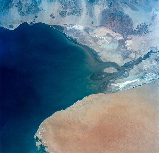 Gemini IV Mission Image -  Baja California, Colorado river and Sonora Desert