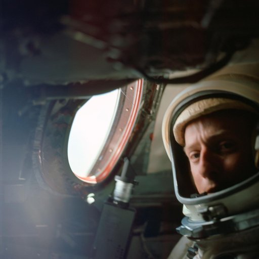 Astronaut Charles Conrad - Gemini-5 Spacecraft - Post-Launch