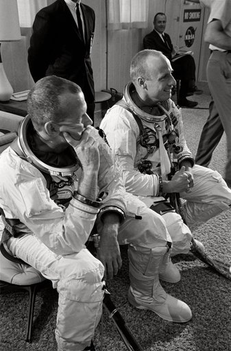 Astronaut L. Gordon Cooper Jr. - Misc. - Gemini-Titan (GT)-5 - Suiting-Up - Prime Crew - Cape