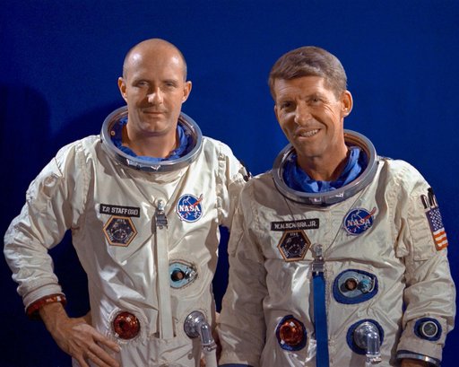 GEMINI-TITAN (GT)-6 - TRAINING - SUITING-UP EXCERCISES - PRIME CREW - CAPE