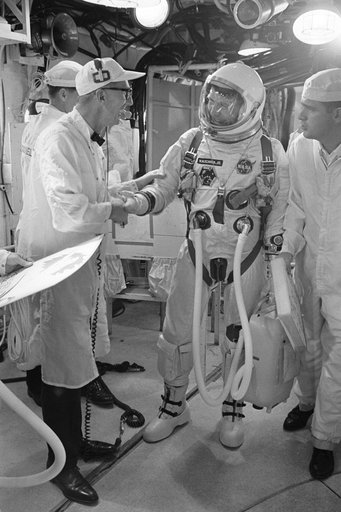 ASTRONAUT WALTER M. SCHIRRA, JR. -  MISC. (GEMINI-TITAN [GT]-6 PRELAUNCH ACTIVITY) - CAPE