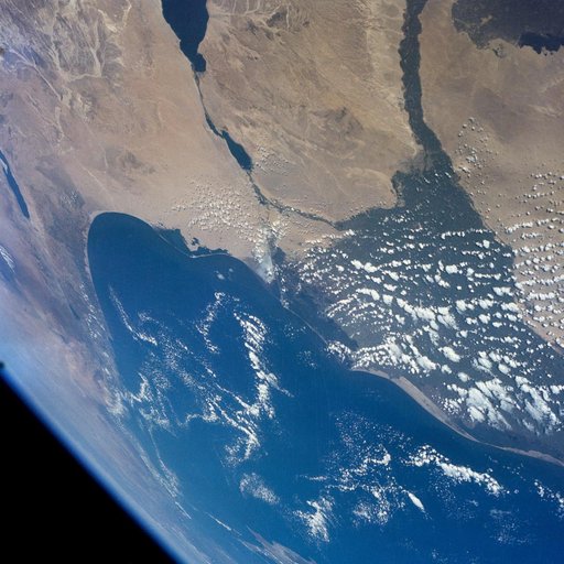 GEMINI-7 - EARTH-SKY VIEW - MIDDLE-EAST AREA - OUTER SPACE