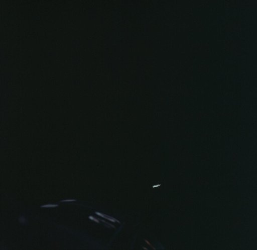 Agena Target Docking vehicle seen from Gemini 8 spacecraft