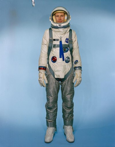 Gemini 9 configured extravehicular spacesuit assembly