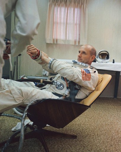 GEMINI-TITAN (GT)-9A (SUITING-UP) - ASTRONAUT THOMAS P. STAFFORD - MISC. - CAPE