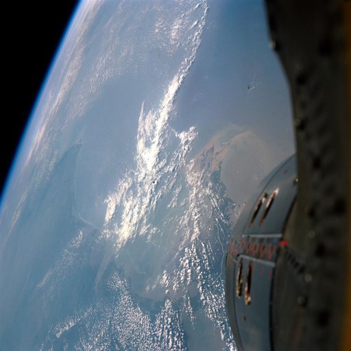 GEMINI-TITAN (GT)-9A - EARTH-SKY VIEW - NEW ORLEANS - OUTER SPACE