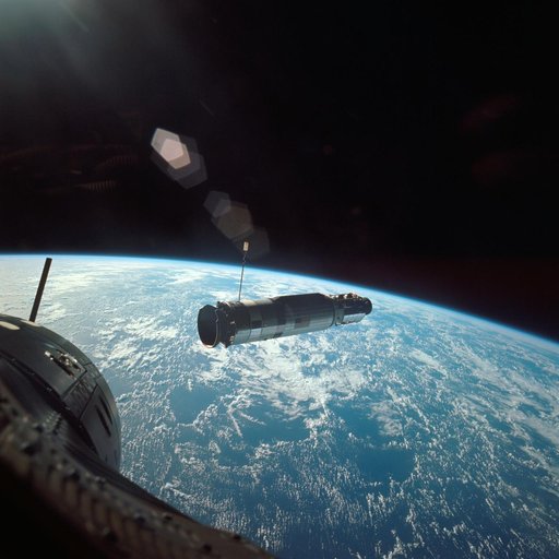 GEMINI-TITAN (GT)-10 - EARTH SKY - RENDEZVOUS - OUTER SPACE