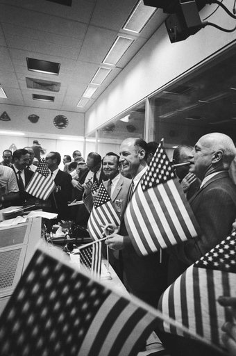 MISSION CONTROL CENTER (MCC) VIEW - CONCLUSION APOLLO 11 CELEBRATION - MSC