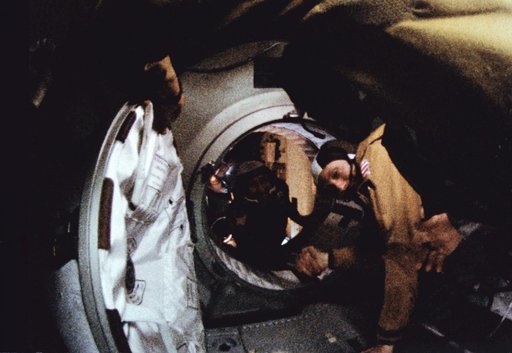 ONBOARD PHOTOS - APOLLO-SOYUZ TEST PROJECT (ASTP) - "HANDSHAKE IN SPACE"