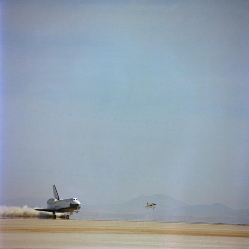 Shuttle Orbiter "Enterprise" lands at Edwards AFB after second ALT