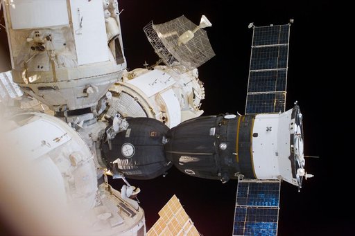 Survey views of the Mir space station