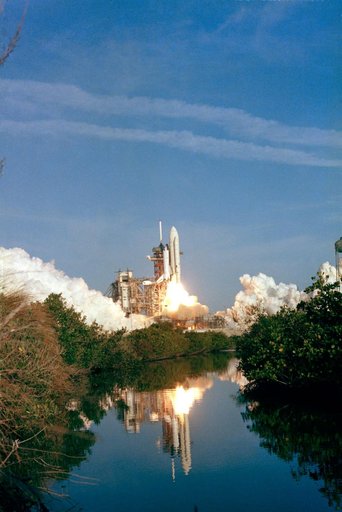Launch views of the Columbia for the STS-1 mission, April 12, 1981