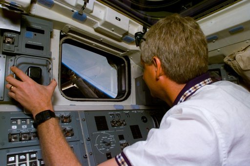 Checkout activity on the Remote Manipulator System (RMS) arm