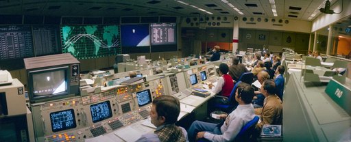 Inflight - STS-11/41B (MISSION CONTROL CENTER [MCC]) - JSC