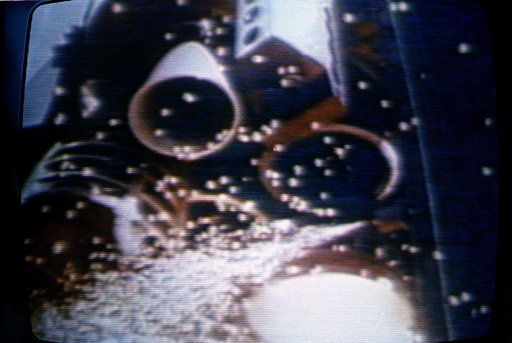 TV view of ignition of STS -1 main engines
