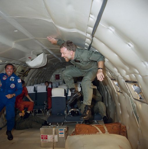 View of Payload specialist Paul Scully-Power during Zero-G training