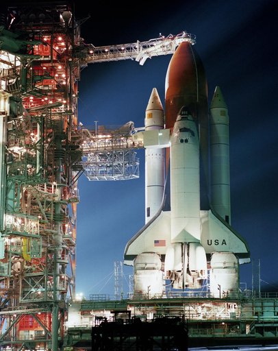 Roll-out of Shuttle Columbia