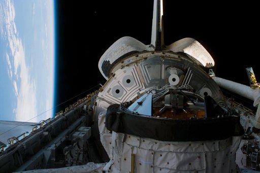 View of the STS-88 Endeavour's payload bay, ODS and Node 1