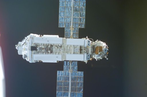 View of the FGB prior to rendezvous and grapple