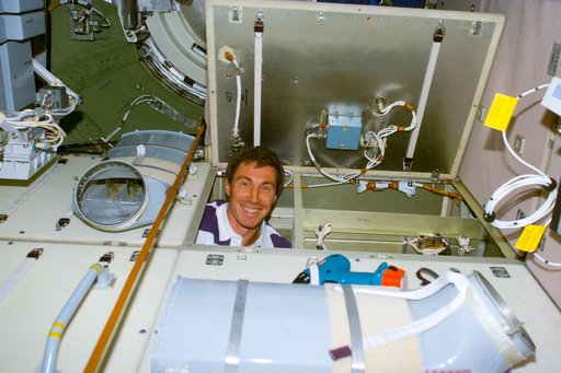 Krikalev in the FGB/Zarya module