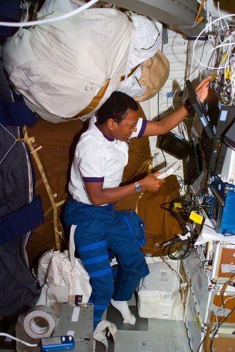 Anderson on middeck