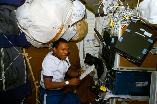 Anderson on middeck