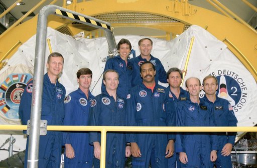 STS-55 Spacelab D-2 (SL D-2) Crew Members at KSC and at JSC Training