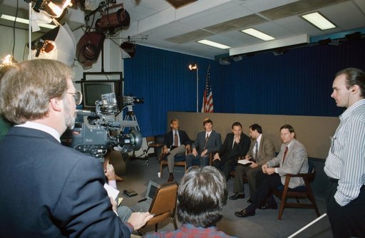 STS-60 crewmembers and alternates during pre-flight press conference
