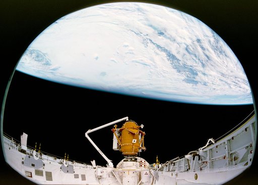 Views from the IMAX camera taken during the STS-74 mission
