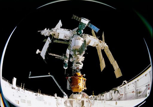 Views from the IMAX camera taken during the STS-74 mission