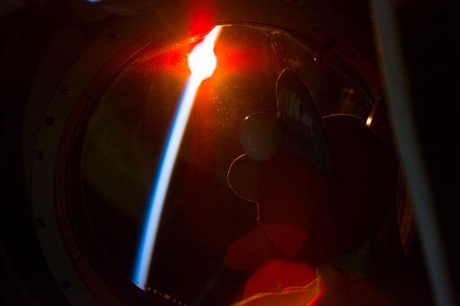 Sunrise as seen from the Spacehab module