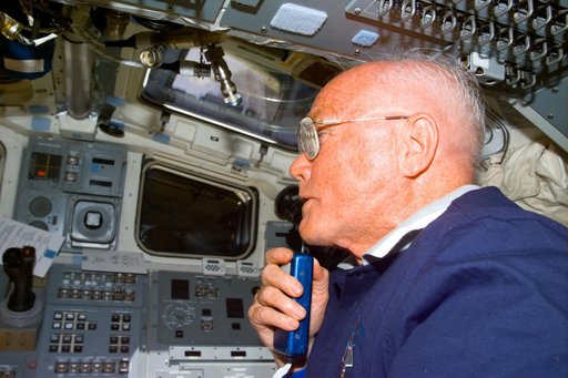 Glen and Brown on aft flight deck