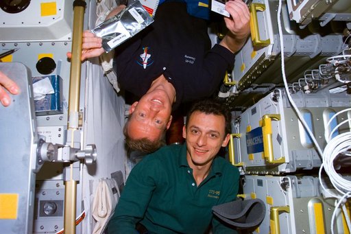 Lindsey and Duque in Spacehab