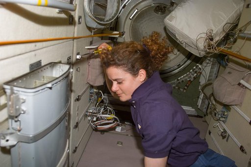 Julie Payette in the FGB/Zarya module