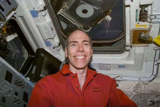 Daniel Barry on aft flight deck