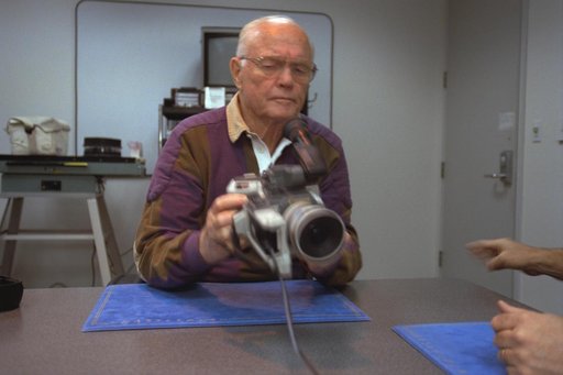 Various views of STS-95 Senator John Glenn during training