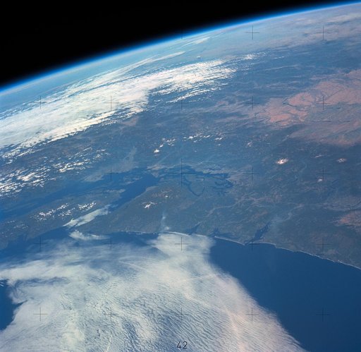 Skylab 3,Earth view,Washington,British Columbia,Vancouver Island