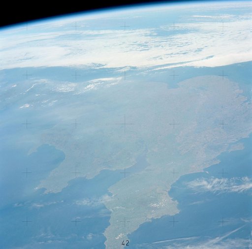 View of a portion of Great Britain looking northeastward