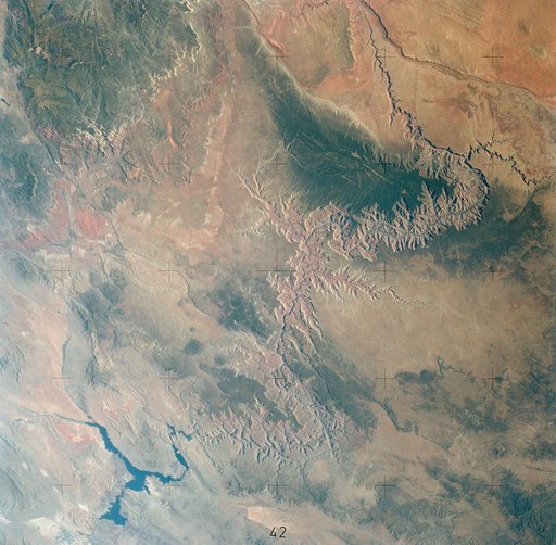 Skylab 3,Earth view,Grand Canyon
