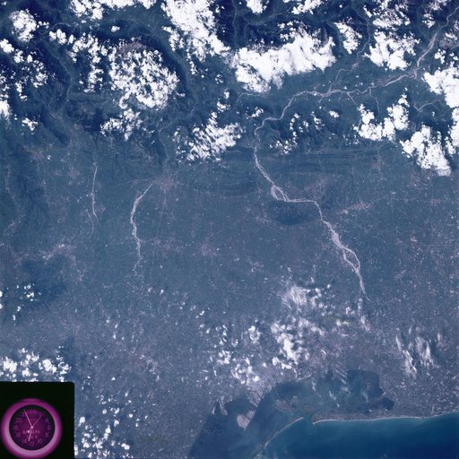 View of northeastern Italy including Venice