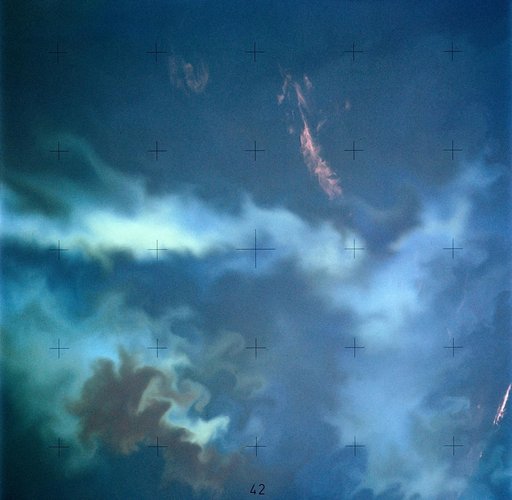 Plankton blooms in the Falkland Current east of Argentina coast