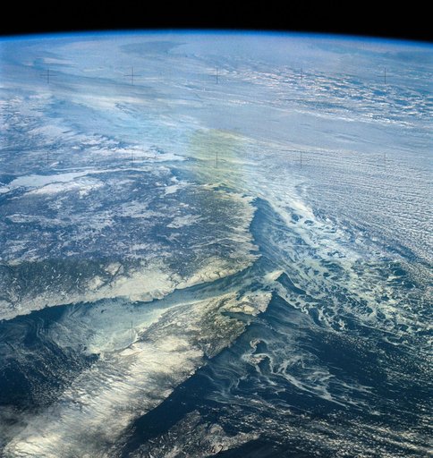 North Atlantic coast of Canada from Skylab
