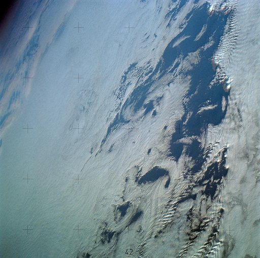Aleutian Islands area of Alaska from Skylab